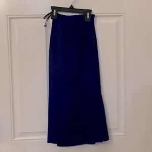 Blue Pencil Skirt Suit